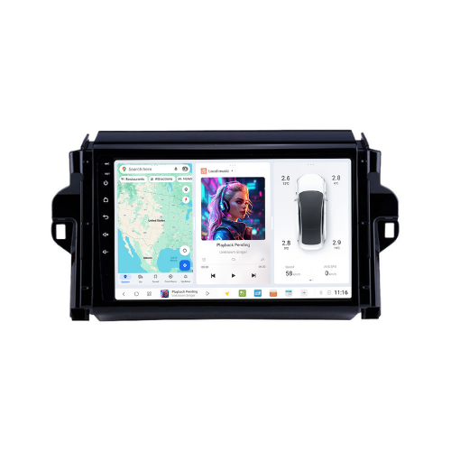 Toyota Fortuner 2016-2023 DUDUAUTO Android Radio