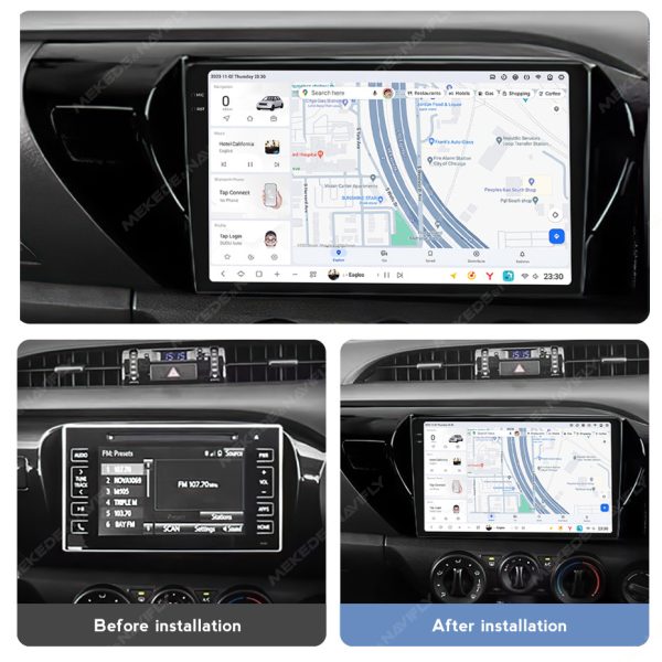 Toyota Hilux GD6 2015-2025 DUDUAUTO Android Radio - Image 3