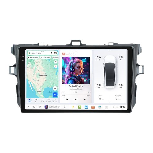 Toyota Corolla 2006-2013 DUDUAUTO Android Radio