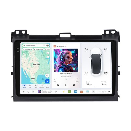 Toyota Prado 2004-2009 DUDUAUTO Android Radio